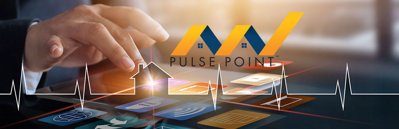 hand touching pulse point app on tablet