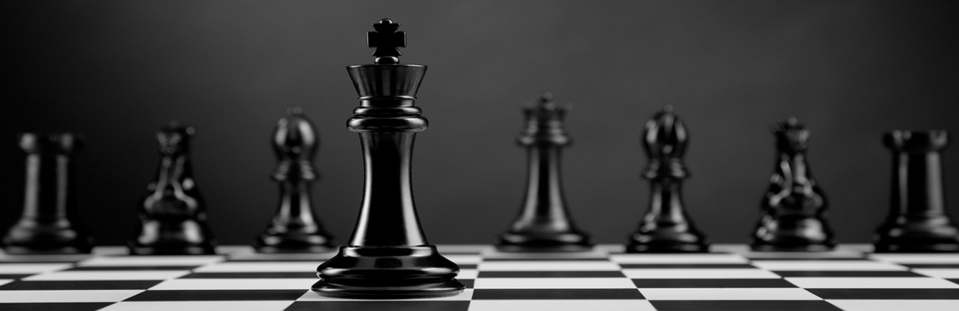 Leadership main image Chess pieces on chess board